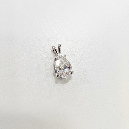 Pear Solitaire Pendant- 2.39 CT (Next Day Ship)