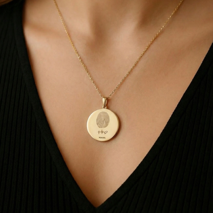 Big Medallion Plain Gold
