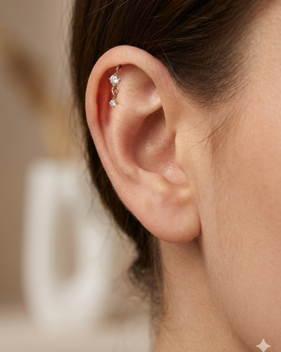 Chandelier Round Drop Bugadi Piercing Earrings