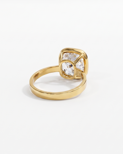 Arvine Statement Ring 10 CT by Vai Ra in Old Miner Cut