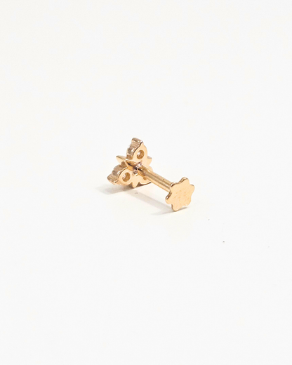 Nysa Three Stone Cluster Helix Piercing Earring/ Nose Ring