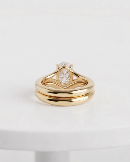 The Vivienne Oval Ring stack