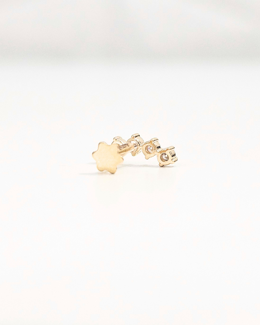 Five Stone Round Helix Piercing Earring