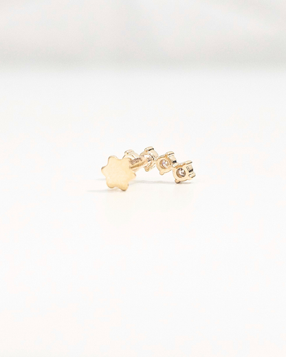 Five Stone Round Helix Piercing Earring