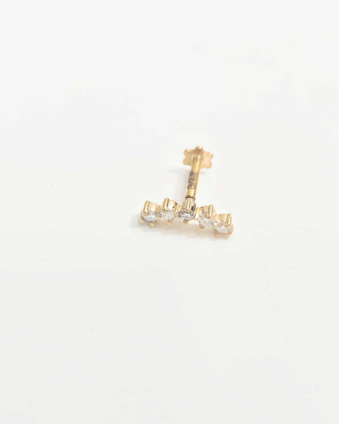 Five Stone Round Helix Piercing Earring