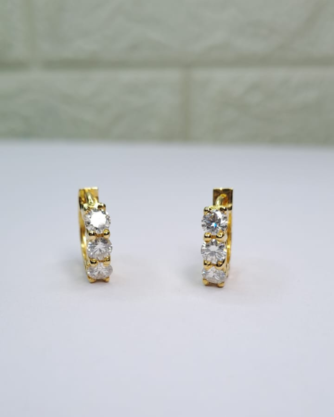 Miso Huggies 0.4 CT in Moissanite and Lab Diamond by Vai Ra