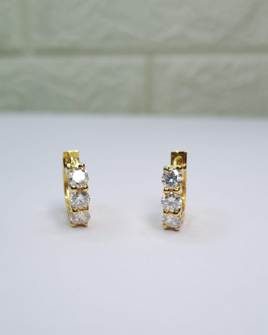Miso Huggies 0.4 CT in Moissanite and Lab Diamond by Vai Ra