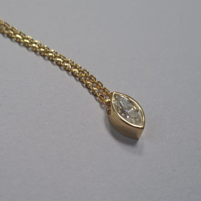 Vesica Marquise diamond set by Vai Ra