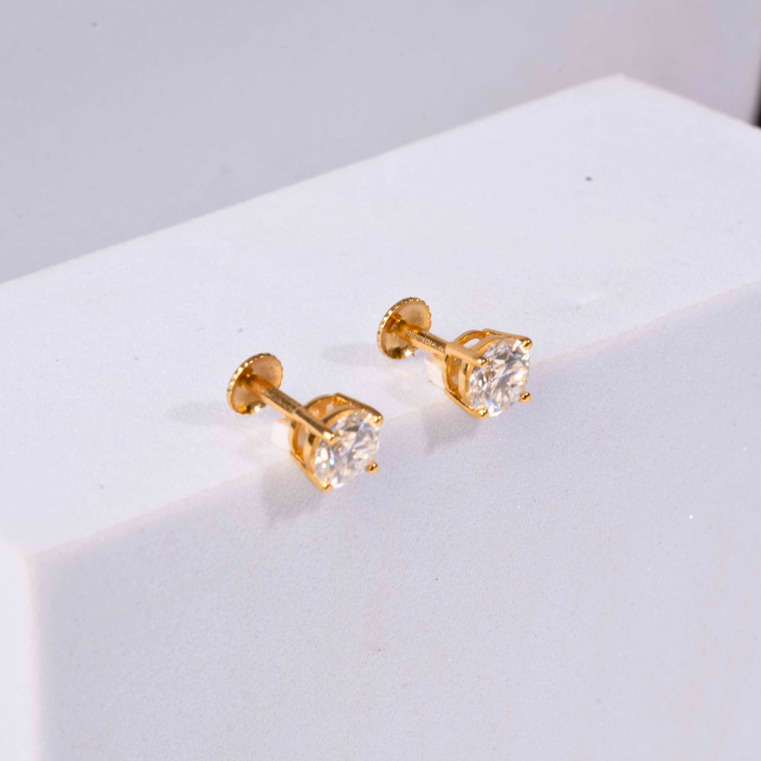 Diamond and Moissanite Multipiercing Earring by Vai Ra 