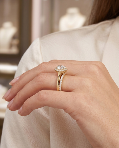 Anvaya Ring Sets in Lab Diamond and Moissanite by Vai Ra