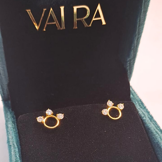 Moissanite diamond Stud Earring
