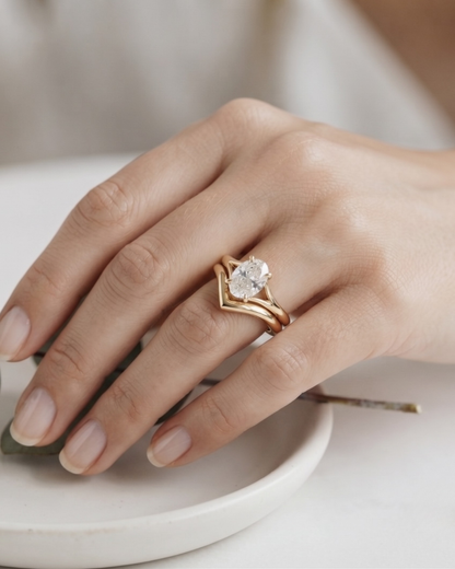 The Vivienne Oval Ring stack