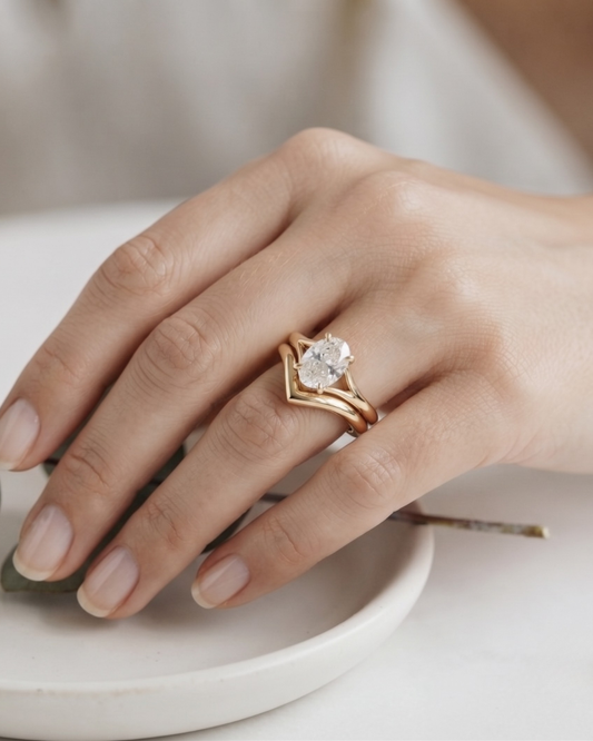 The Vivienne Oval Ring stack
