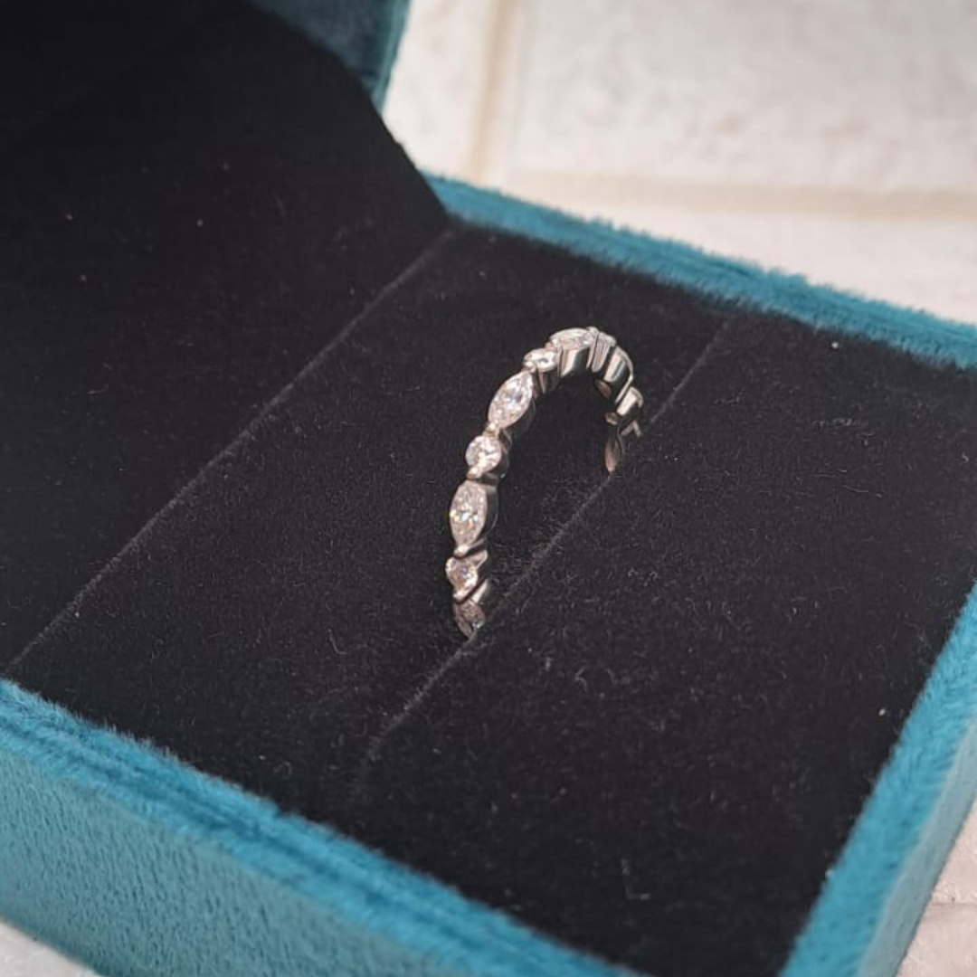 Eira Three Fourth Eternity Band 0.96 CT by Vai Ra