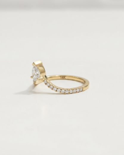 Valari Vanki Ring in 0.59 CT Lab Diamond or Moissanite by Vai Ra