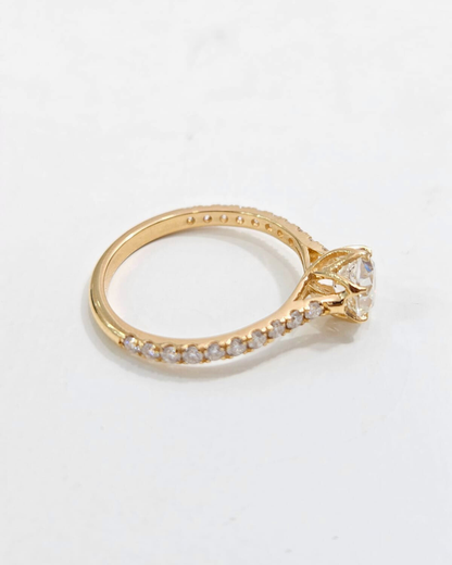 Minnal Old European Cut 1.37 CT by Vai Ra in Moissanite and Lab Diamond