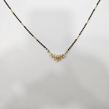 Patra Mangalsutra in Moissanite and Diamond by Vai Ra 