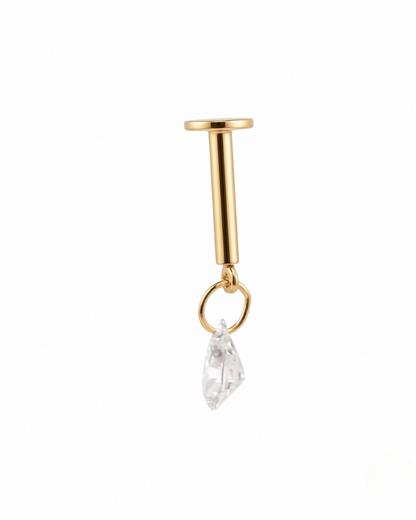 Floating Pear - Piercing Earring