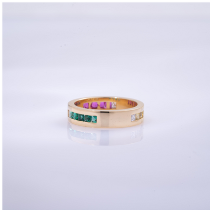 Rudra Band in Moissanite, Diamond and Gemstones by Vai Ra