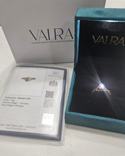 Vanara Pear Solitaire Ring 1.09 CT