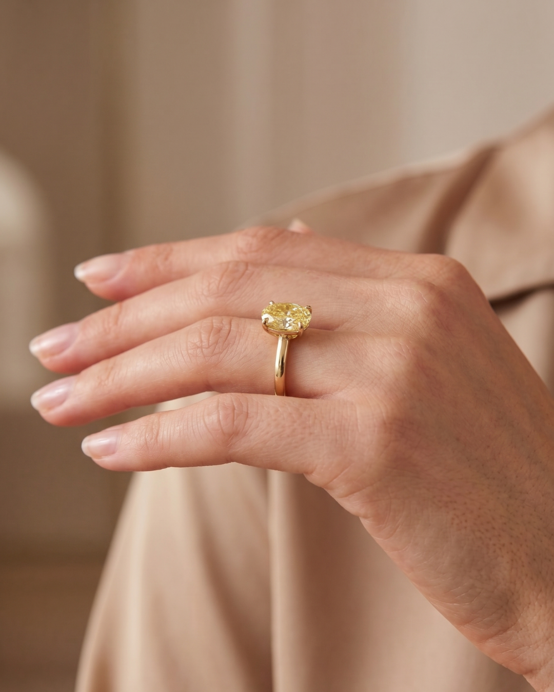 Meia 3 CT Lab Grown Sapphire Ring by Vai Ra