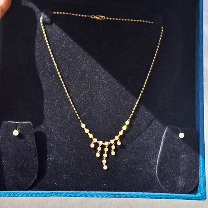 Kalyani Mangalsutra by Vai Ra in Moissanite and Lab Diamond