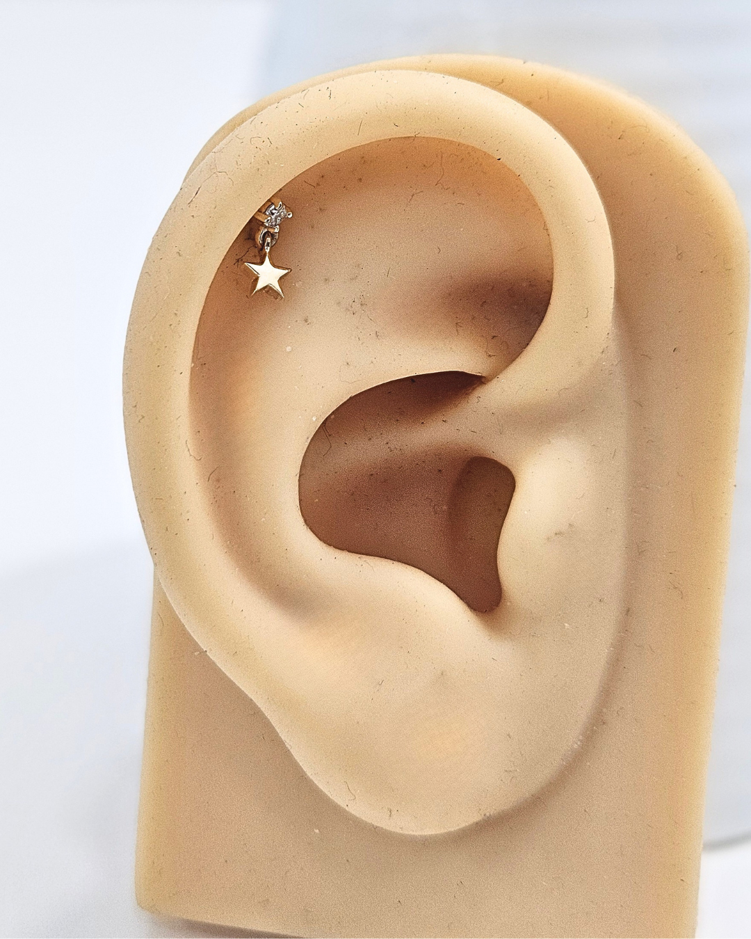 Star Drop Helix Moissanite Piercing earring by Vai Ra