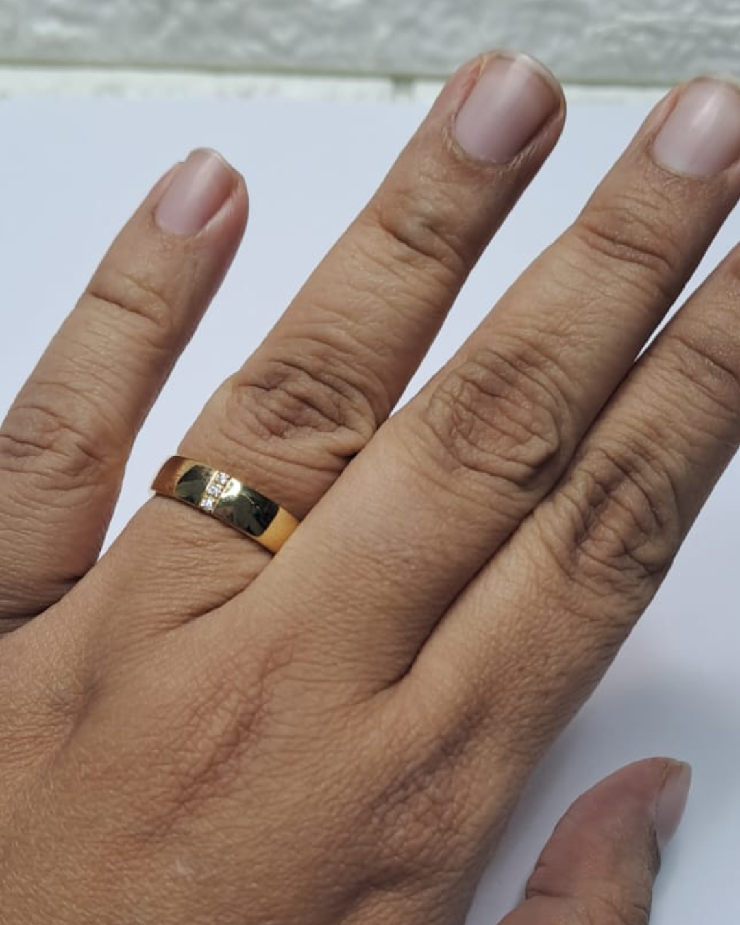Ursa Men's Band in Moissanite and Diamond by Vai Ra