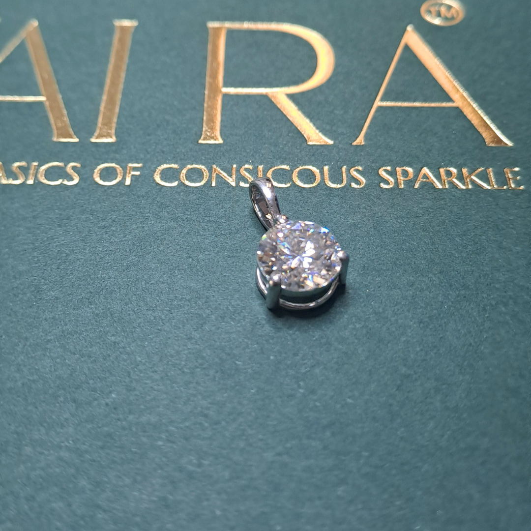 Aurora Round Solitaire Pendant (0.5 - 5 CT)