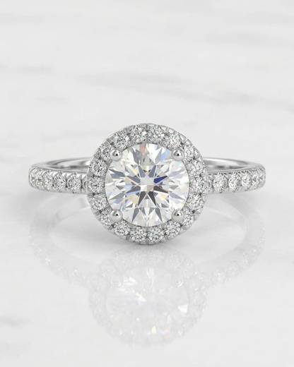 Vaani Halo 1.97 CT Engagement Ring by Vai Ra