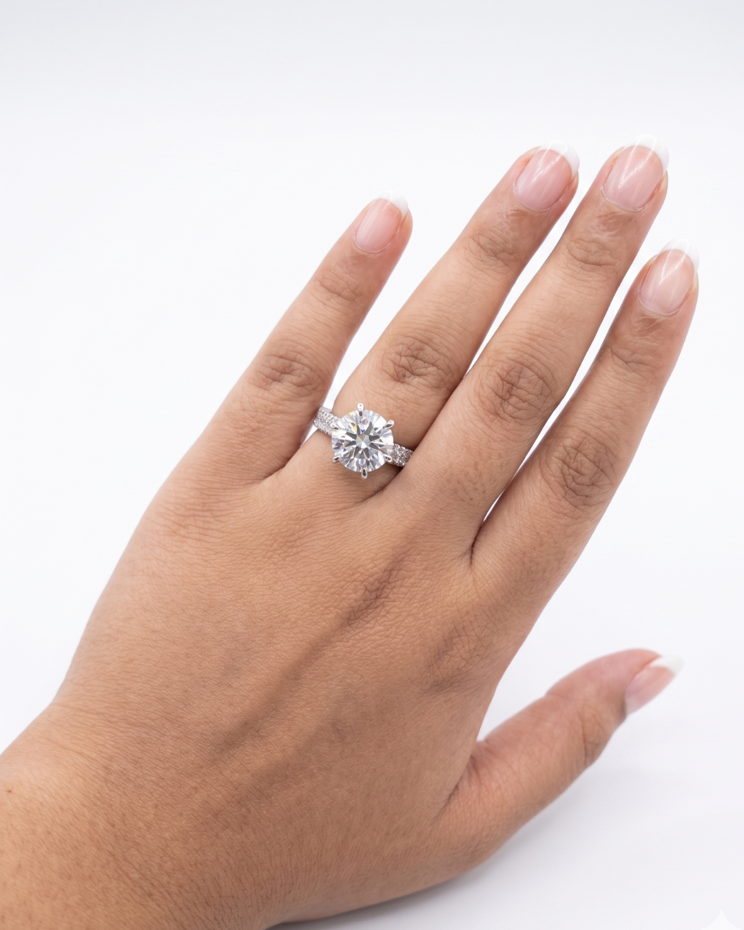 Solene Statement Ring 5.63 CT in Moissanite & Lab Diamond by Vai Ra