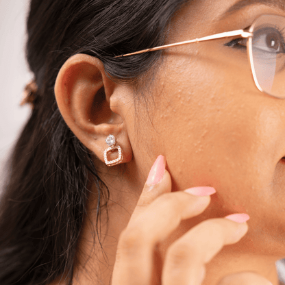Ear Ring Jackets in Moissanite and Diamond by Vai Ra