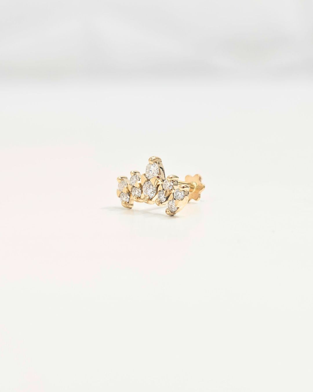 Lotus Cluster Helix Piercing Earring