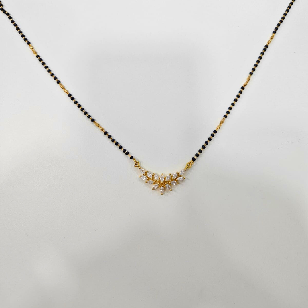 Parna Mangalustra in Moissanite and Diamond by Vai Ra
