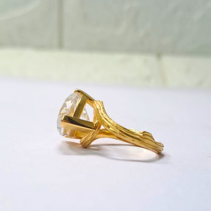Arkaa 12 CT Trillion Ring in Moissanite by Vai RA
