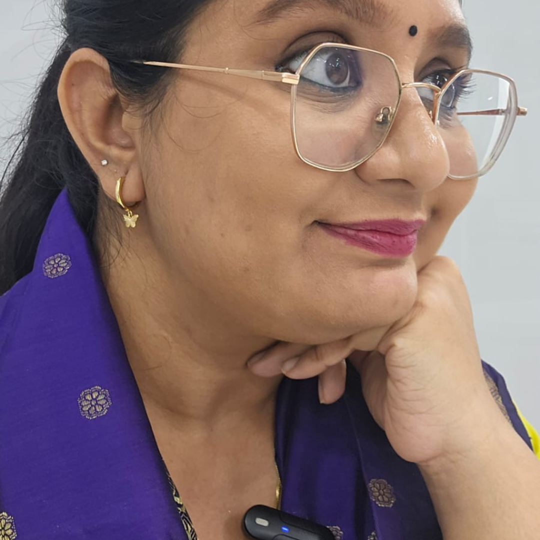 Taruni Butterfly hoops in Gold by Vai Ra