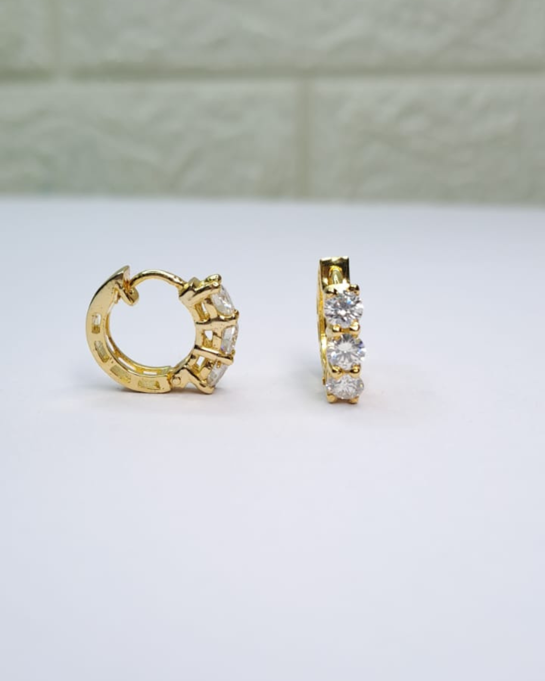 Miso Huggies 0.4 CT in Moissanite and Lab Diamond by Vai Ra