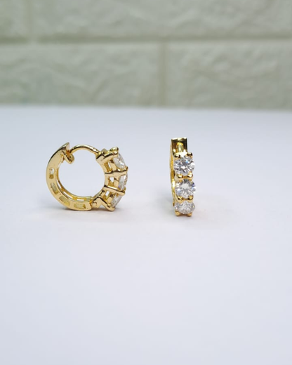 Miso Huggies 0.4 CT in Moissanite and Lab Diamond by Vai Ra