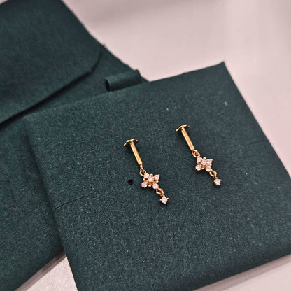 Aster Moissanite Bugadi - Helix Piercing Earring