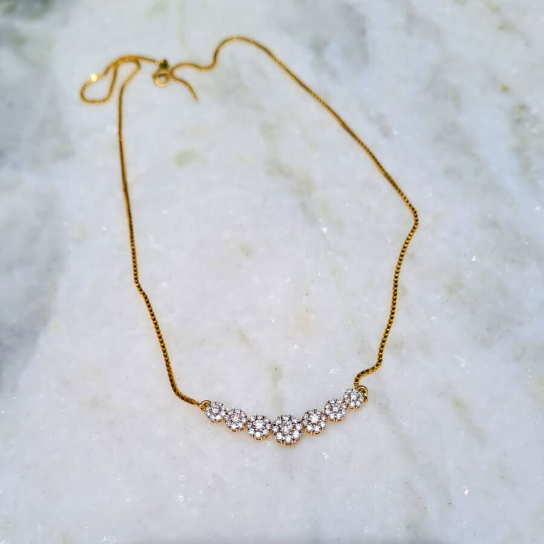 Saptika Diamond Pendant by Vai Ra  in Lab and Moissanite Variants