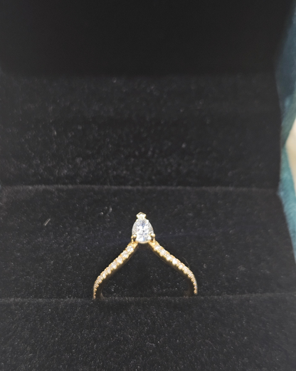 Valari Vanki Ring in 0.59 CT Lab Diamond or Moissanite by Vai Ra