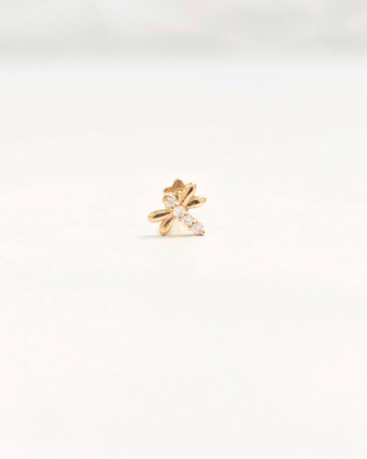 Dragonfly Piercing Earrings and nose pin
