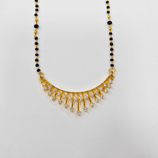 Parna Mangalustra in Moissanite and Diamond by Vai Ra