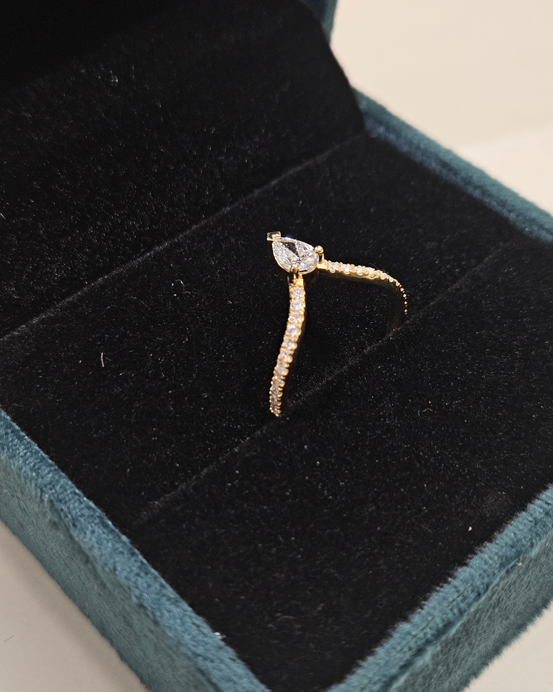 Valari Vanki Ring in 0.59 CT Lab Diamond or Moissanite by Vai Ra