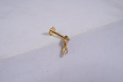 Pear Dangle Piercing Earrings