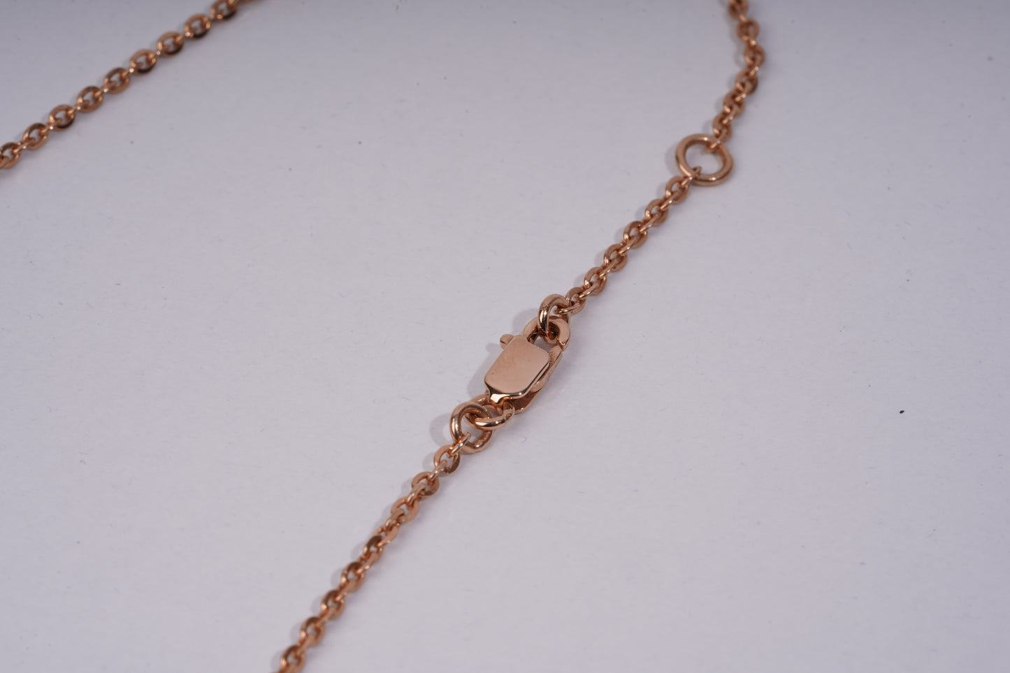 Solitaire 2.14 CT Station Pendant in 14KT Rose Gold