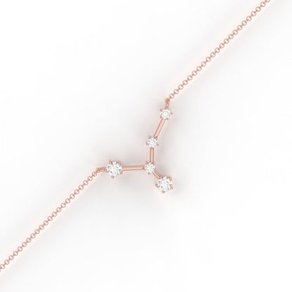 Cancer Constellation Bracelet- Moissanite and Lab Diamond