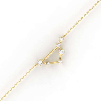 Libra Constellation Bracelet- Moissanite and lab grown diamond by Vai Ra