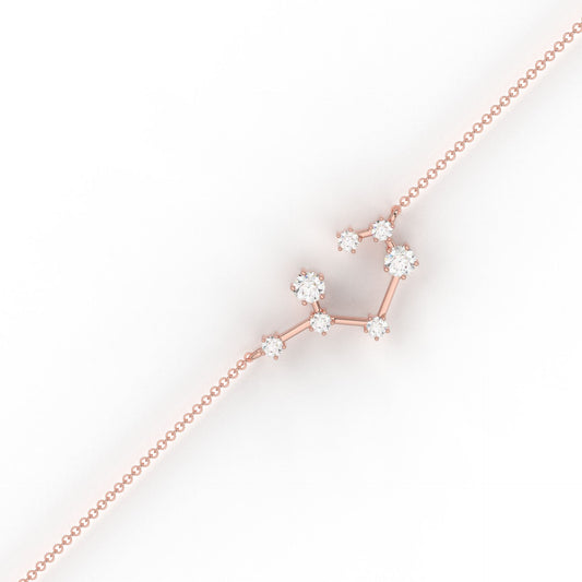 Sagittarius Constellation Bracelet- Lab and moissanite diamond