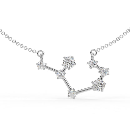 Sagittarius Constellation Necklace- Moissanite and Lab Diamond 